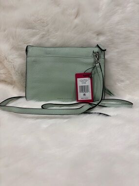 Vince Camuto Mint Green Pebbled Leather Crossbody